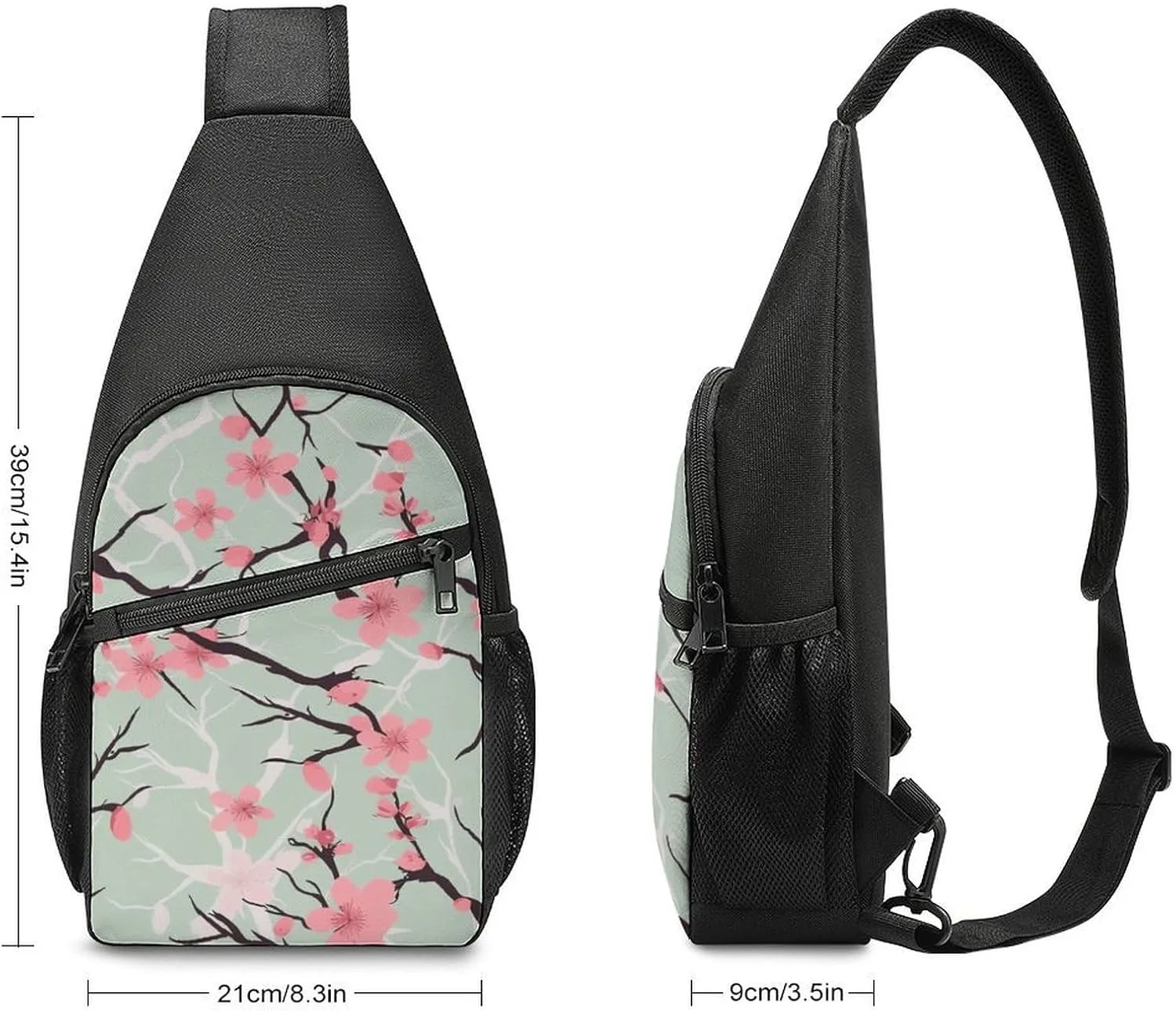 Crossbody Bag for Women Men Sling Bag Christmas Deer Chest Bag Crossbody Adjustable Shoulder Bag
