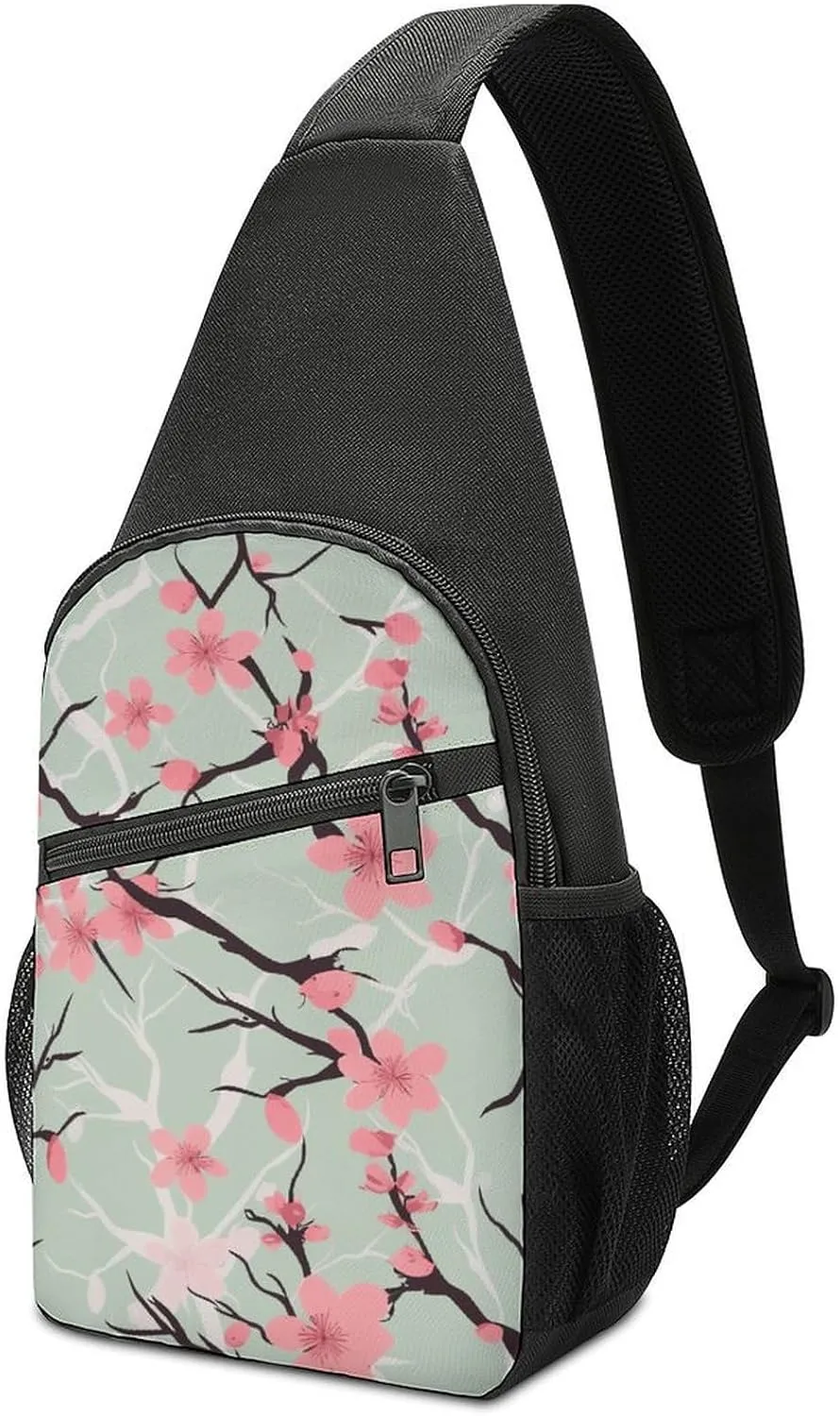 Crossbody Bag for Women Men Sling Bag Christmas Deer Chest Bag Crossbody Adjustable Shoulder Bag