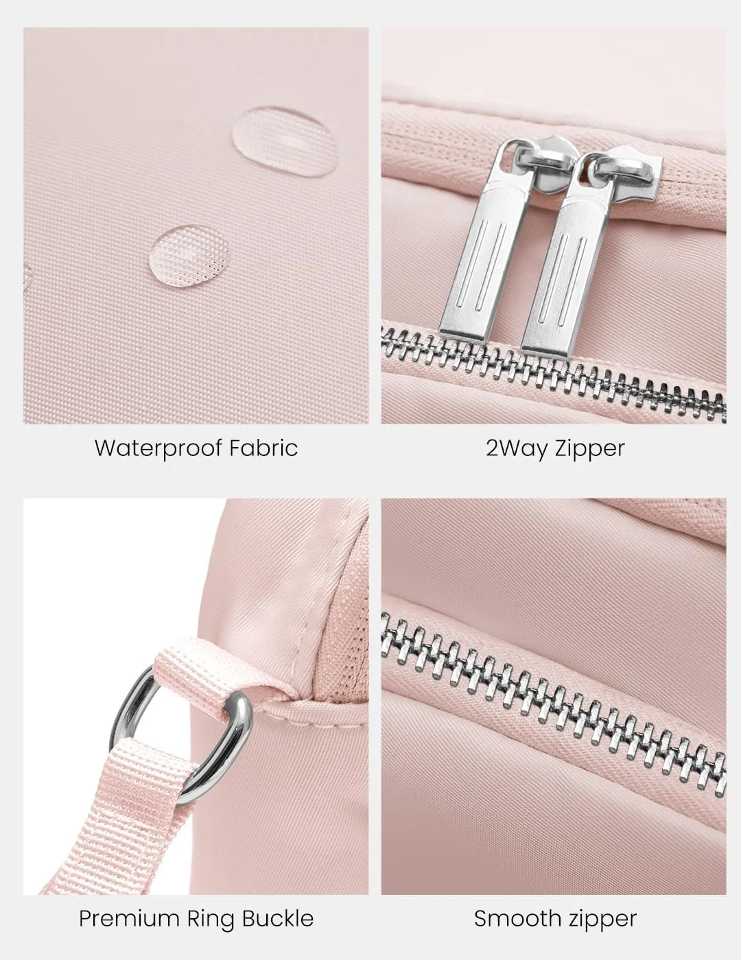 Crossbody Bag Womens, Stylish Anti-Theft Zip Sling Bag Adjustable Strap, Waterproof/Mul-pocket Phone Purse Shoulder Bag