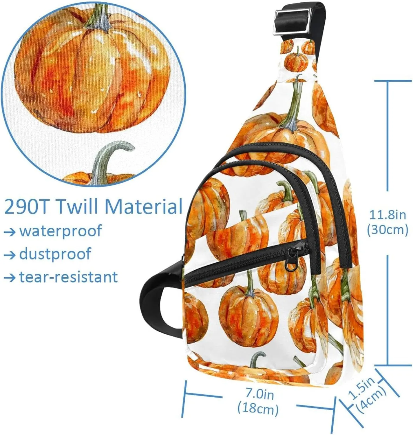 Crossbody Bags for Women Cross Body Bag for Woman Sling Bag Crossbody Bag Pumpkins Sling Backpack Travel