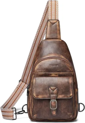 Crossbody Bags for Women Men Sling Bag 5 Pockets Fanny Pack Sling Backpack Chest Daypack Travel Purse Anti Theft