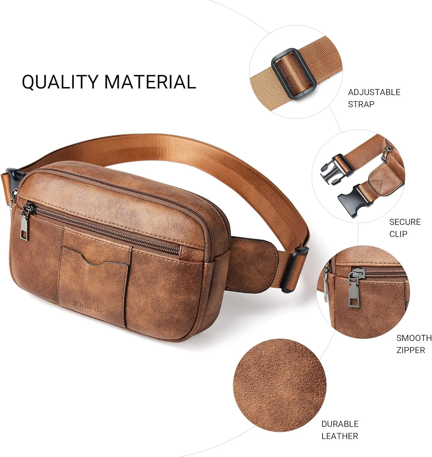 Crossbody Bags for Women Men Sling Bag 5 Pockets Fanny Pack Sling Backpack Chest Daypack Travel Purse Anti Theft