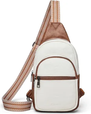 Crossbody Bags for Women Men Sling Bag 5 Pockets Fanny Pack Sling Backpack Chest Daypack Travel Purse Anti Theft