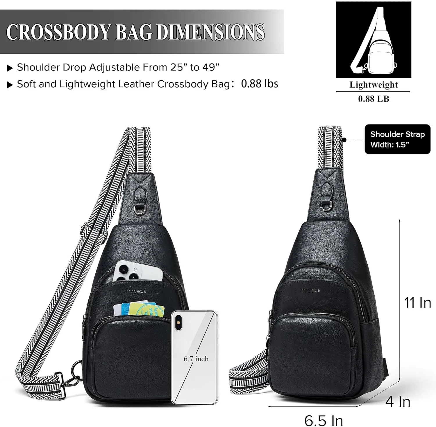 Crossbody Bags for Women Sling Bag Fanny Pack Casual Daypacks Small Backpack Chest Travel Purse Anti Theft