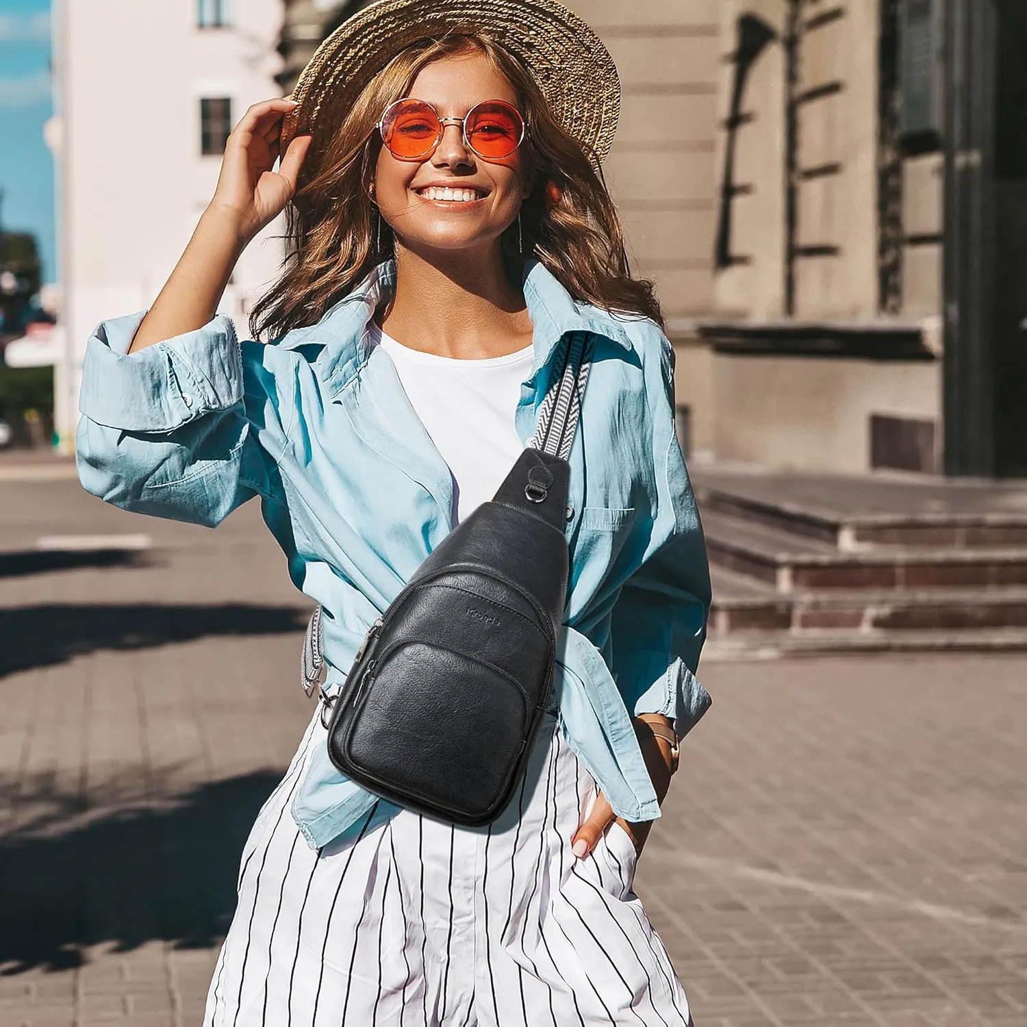 Crossbody Bags for Women Sling Bag Fanny Pack Casual Daypacks Small Backpack Chest Travel Purse Anti Theft