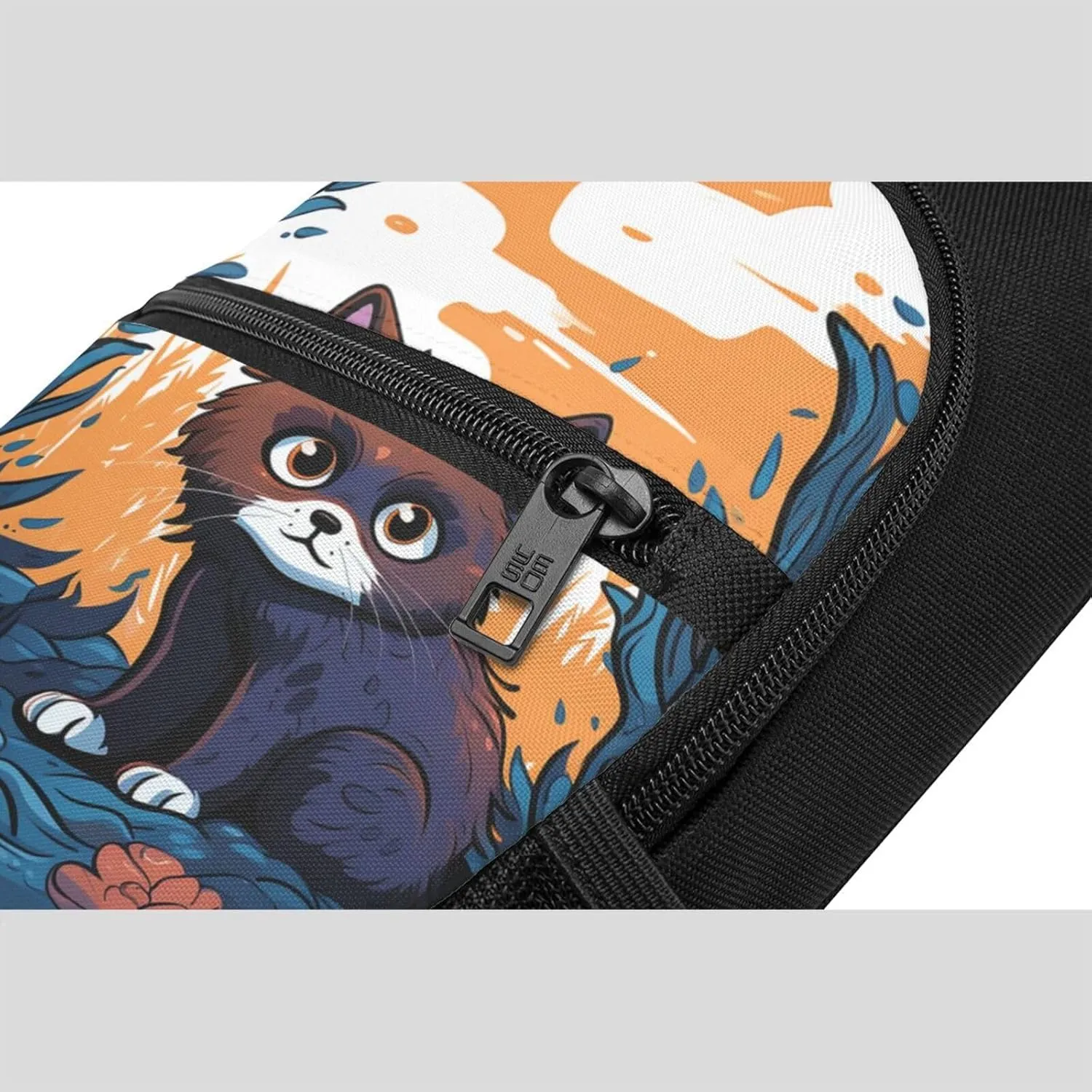 Crossbody Sling Backpack Sling Bag for Men Women Cross Chest Bag Shoulder Bag Cat Travel Hiking Daypack