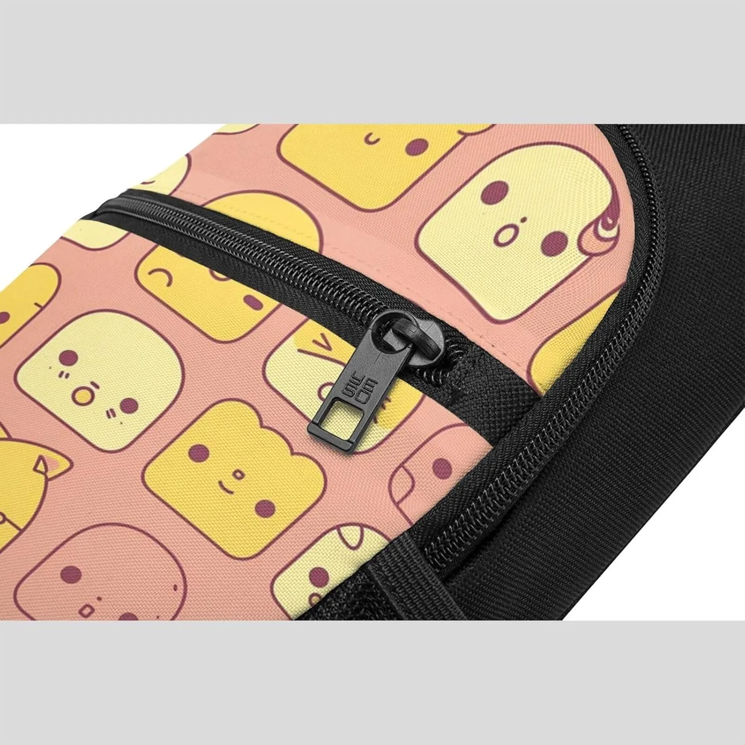 Crossbody Sling Backpack Sling Bag for Men Women Cross Chest Bag Shoulder Bag Cute Cartoon Face Travel Hiking Daypack