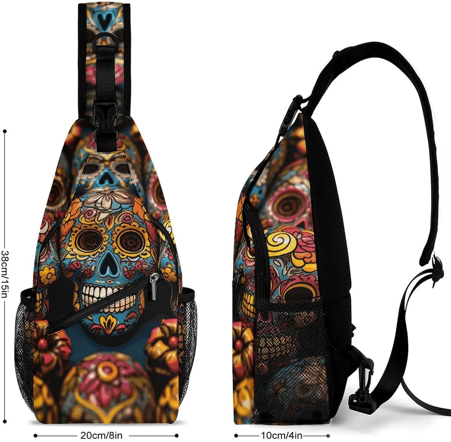 Crossbody Sling Bag Chemistry Print Backpack Sling Bag Travel Hiking Chest Bag Shoulder Bag Daypack