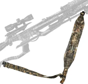 Crossbow Sling with Non-Slip Sholder Pad, Two Points Crossbow Sling with Quick-Grab Handle and Thumb Hole, Corssbow Accessaries for Hunting and Shooting