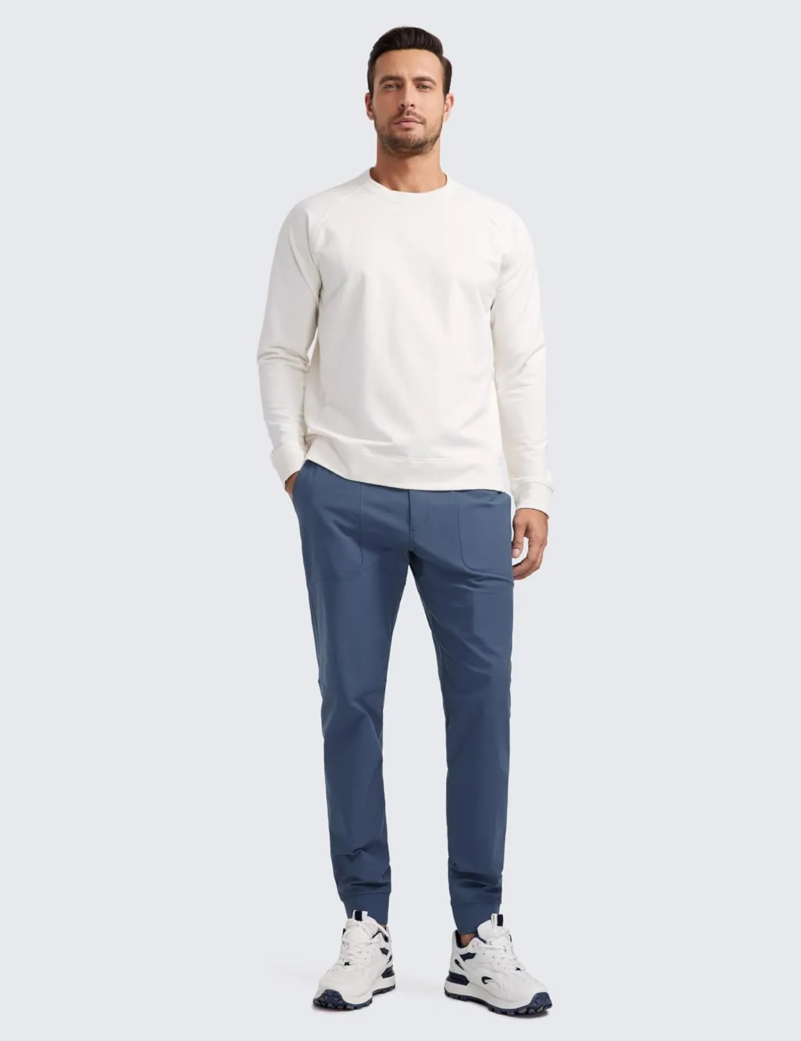 CRZ YOGA All Day Comfy Golf Joggers Pants for Men 30'' Quick Dry Lightweight Stretch Work Casual Sweatpants with Pockets