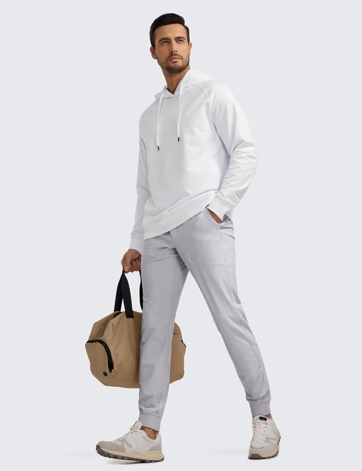 CRZ YOGA All Day Comfy Golf Joggers Pants for Men 30'' Quick Dry Lightweight Stretch Work Casual Sweatpants with Pockets