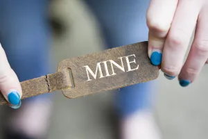Customisable Bag Tag - Distressed Leather