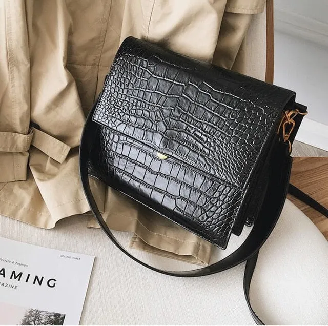 Customizable options Fashion Shoulder PU Alligator Designer European bag Women Quality Crossbody New Satisfied Women's Leather Handbag 2018 Bags Tote Simple