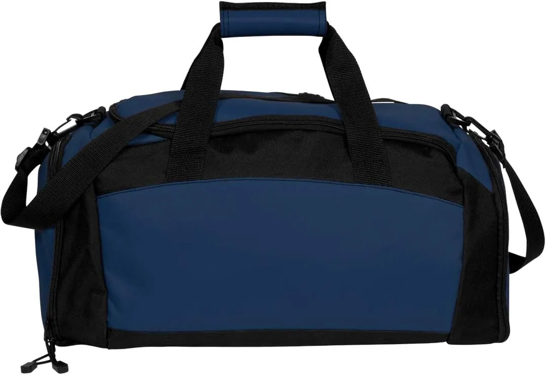 CustomizedGirl Cross Country Personalized Duffle Bag - Personalized Travel Bag with Front & Side Zippered Pocket, Custom Duffle Bag Name with Separate Side Pouch, Sports Duffle Bag for Kids & Adults