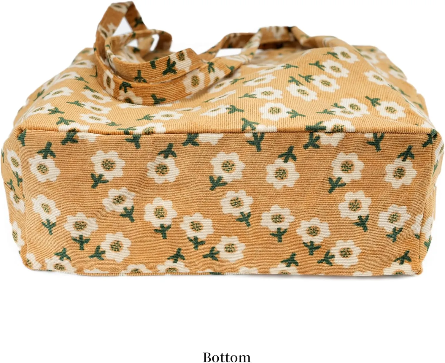 Cute Corduroy Tote Bag Canvas Shoulder Handbags for Women Travel Shopping