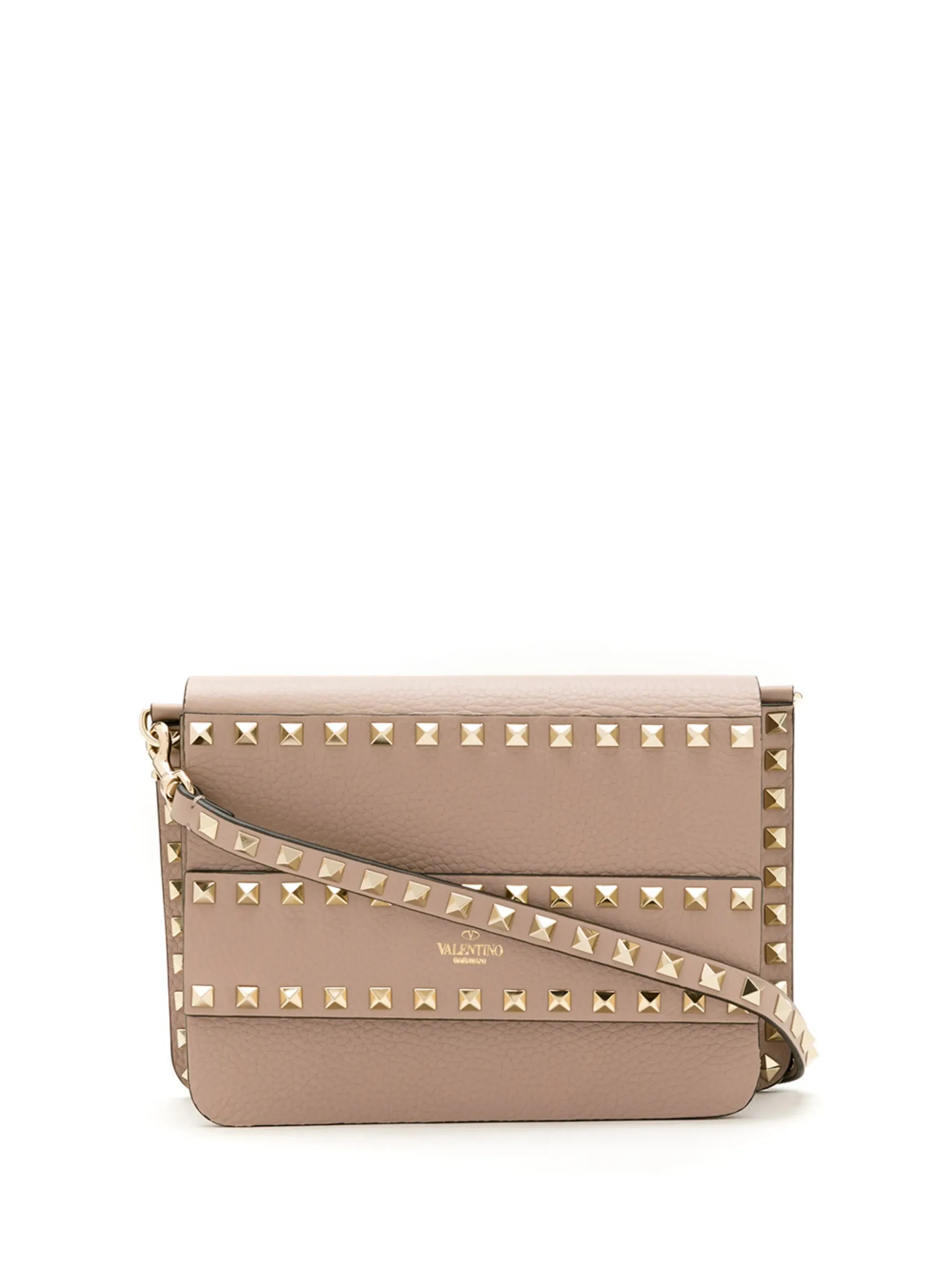 Data-driven Interactive small leather Rockstud crossbody bag