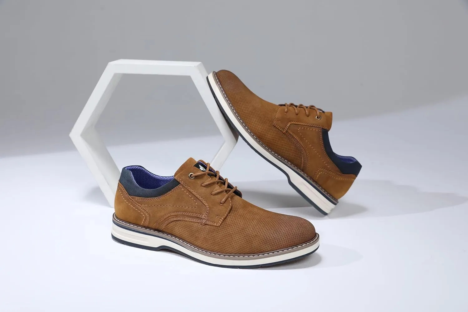 DECARSDZ Mens Dress Shoes Casual Oxford Shoes Business Formal Shoes Use for Business Social Gatherings Wedding Travel