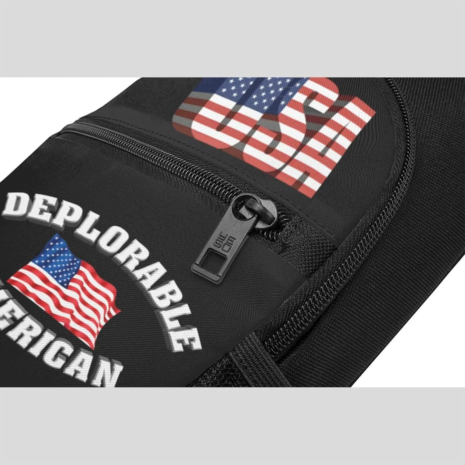 Deplorable and Proud American Flag，Fashion One-Shoulder Bag，Anti-Theft Crossbody Shoulder Chest Bag