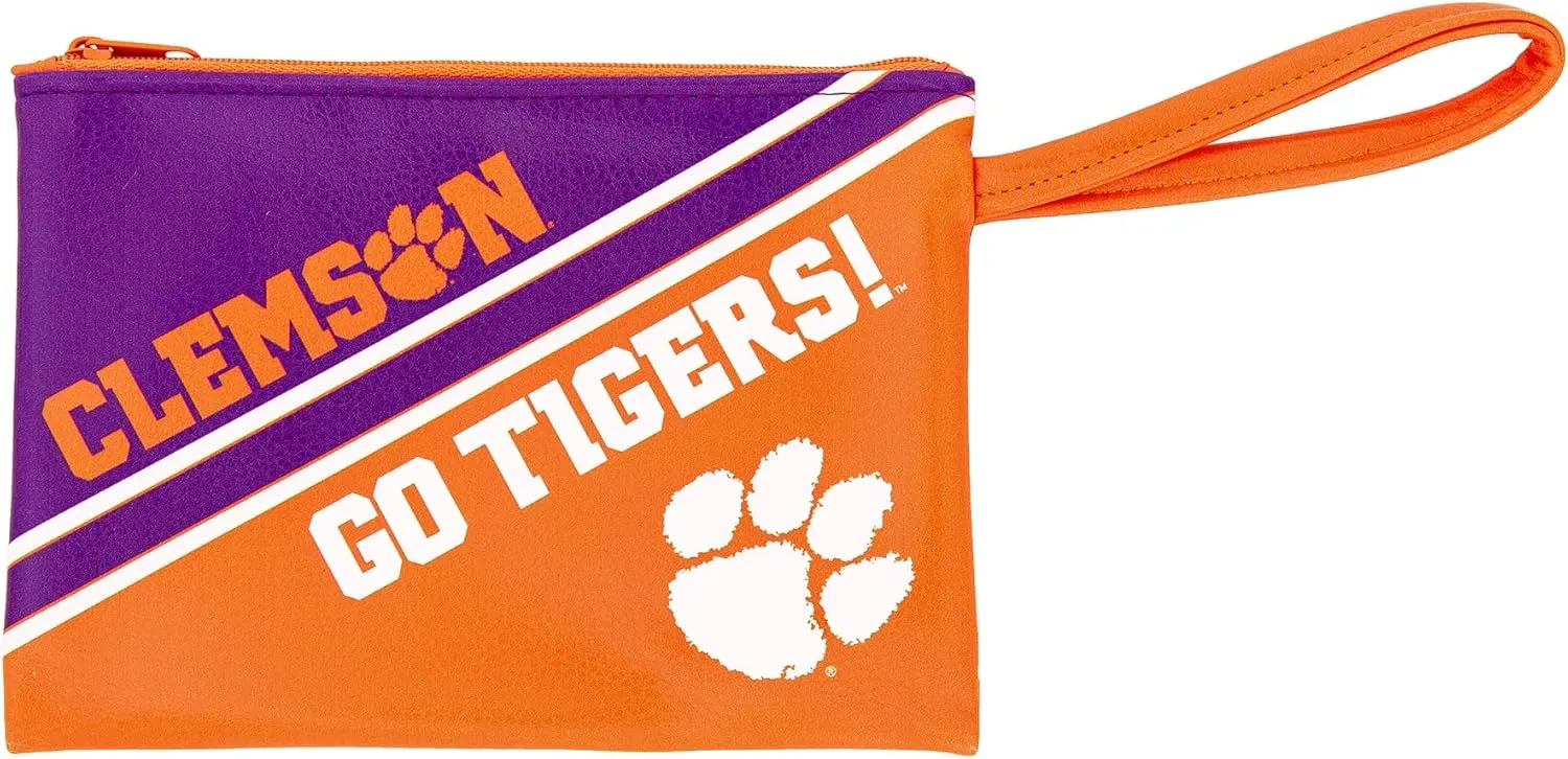 Desert Cactus Clemson University Wristlet Tigers Vegan Leather (Wristlet)