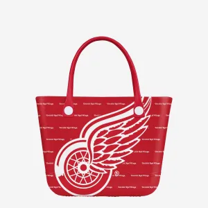 Detroit Red Wings Big Logo Mini Print Tailgate Tote Bag