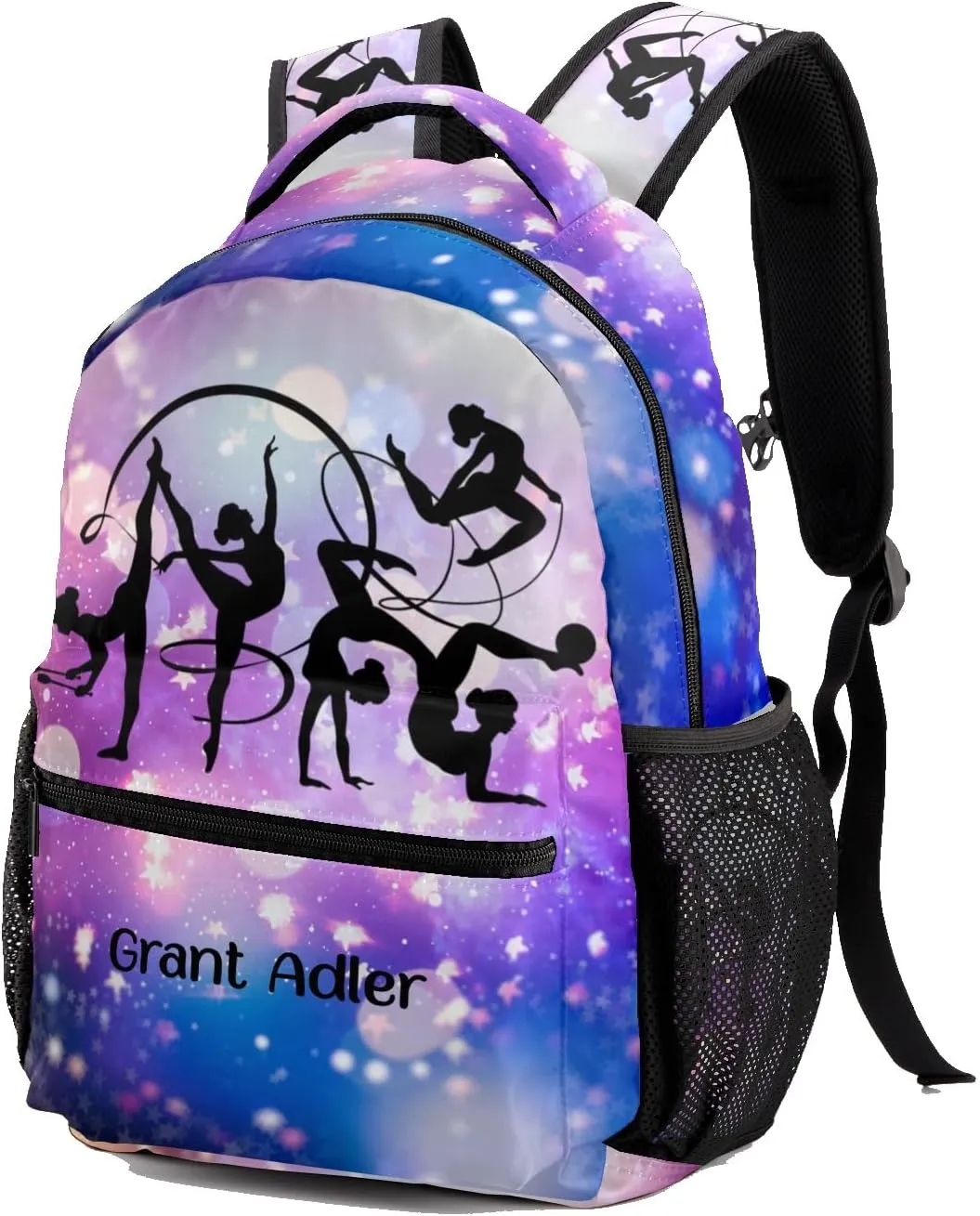 Deven Rhythmic Gymnastics Magic Lights Personalized Kids for Boy/Girl Teen Primary School Daypack Travel Bag Bookbag