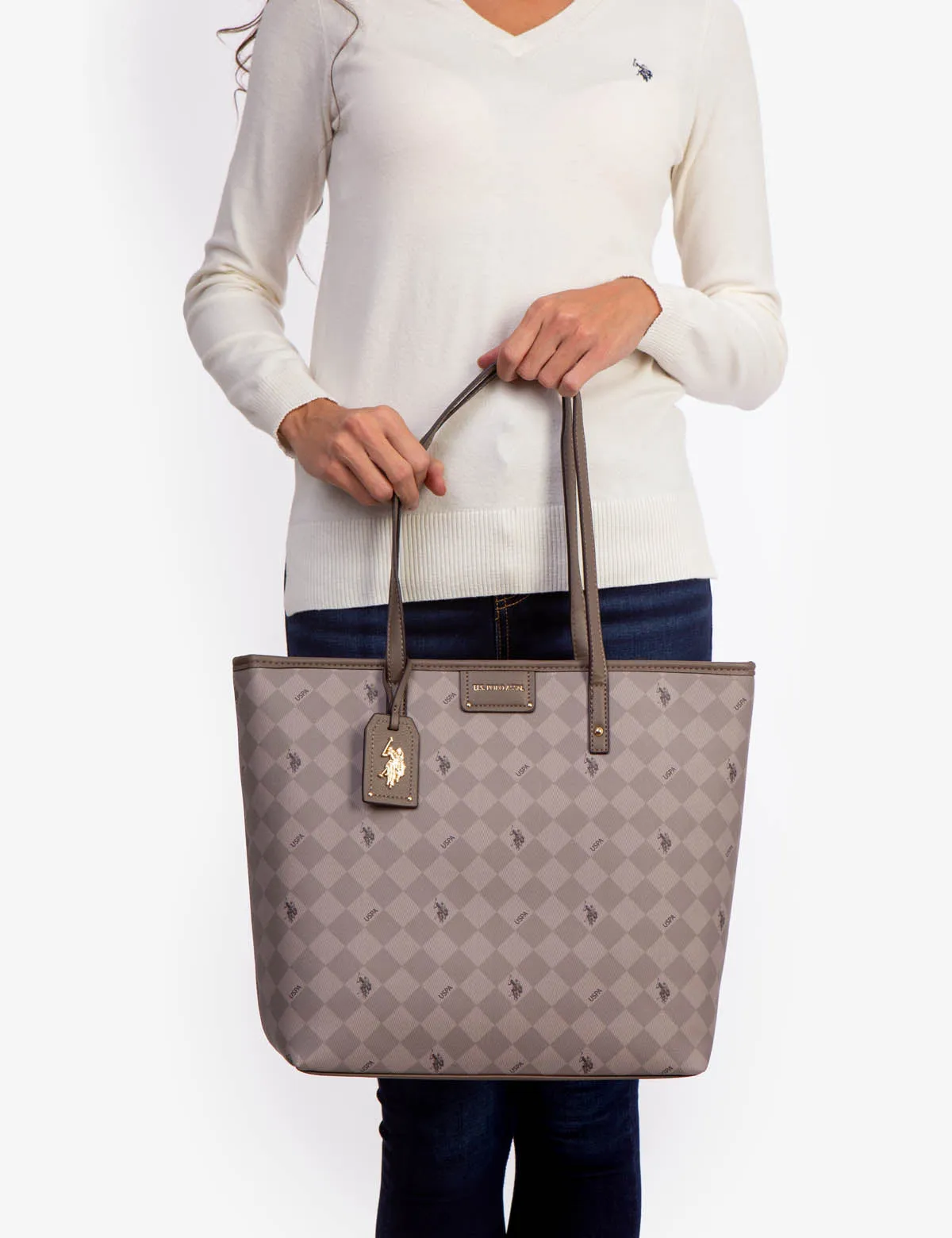 DIAMOND SIGNATURE TOTE BAG