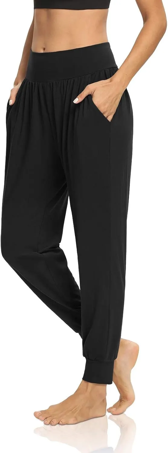 DIBAOLONG Womens Yoga Joggers Loose Workout Sweat Pants Comfy Lounge Pants with Pockets
