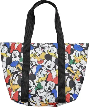 Disney Tote Mickey & Minnie Mouse Icon Print Zipper Travel Bag