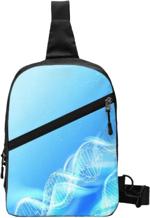 Dna Figures Sling Bag for Men Women, Small Crossbody Sling Backpack Shoulder Chest Bag, Anti Theft Travel Hiking Sports