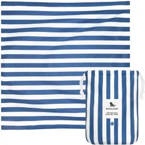 Dock & Bay Quick Drying Towel - for Sports & Gym - Compact, Lightweight - 100% Recycled - Includes Bag - Cabana - Whitsunday Blue, Double Extra Large (180x200cm, 70x78)