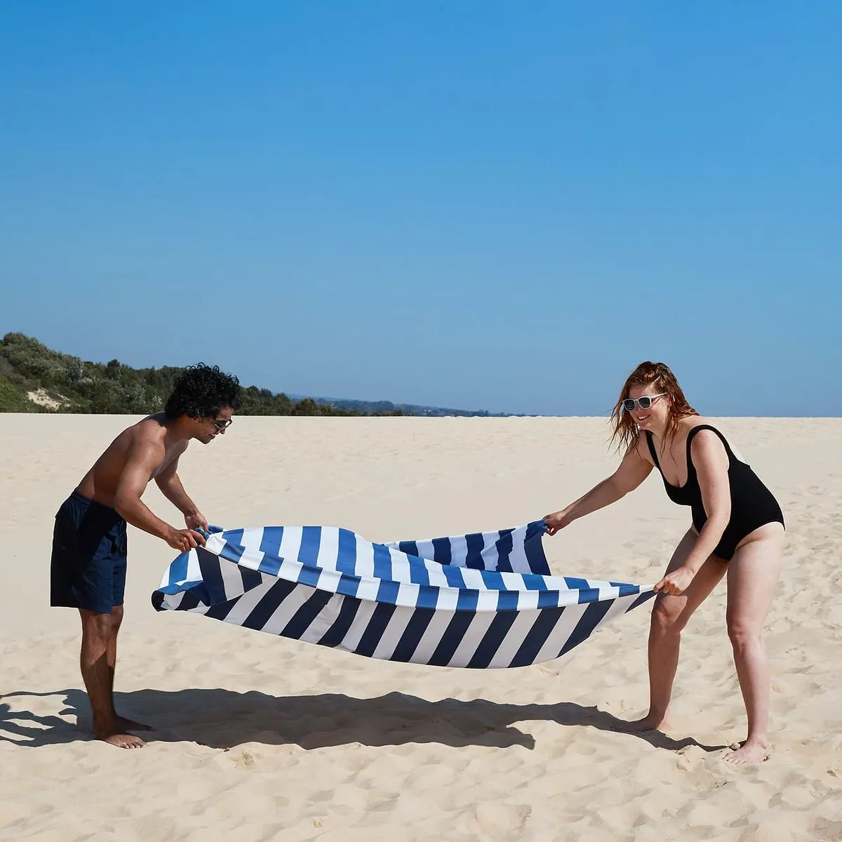 Dock & Bay Quick Drying Towel - for Sports & Gym - Compact, Lightweight - 100% Recycled - Includes Bag - Cabana - Whitsunday Blue, Double Extra Large (180x200cm, 70x78)
