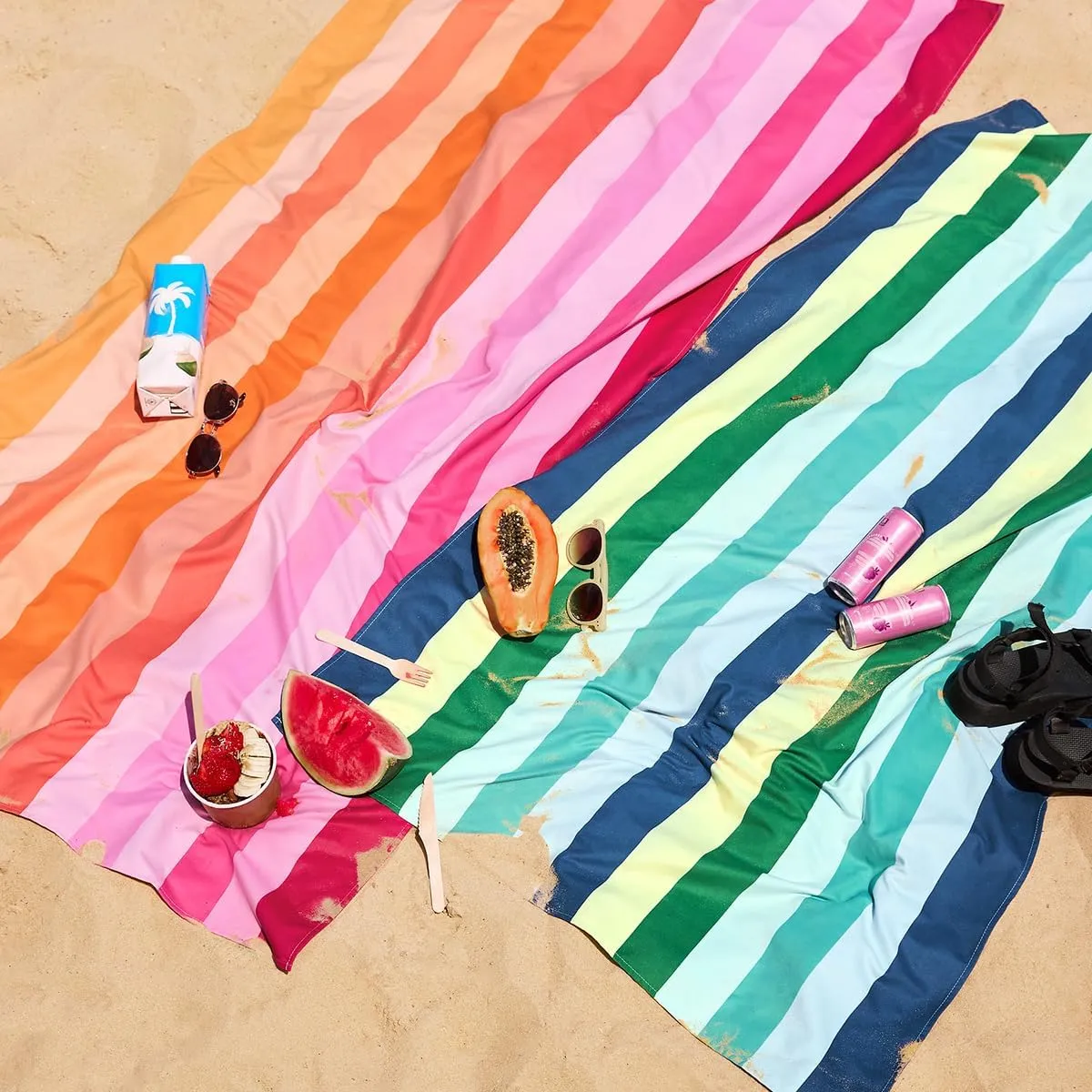 Dock & Bay Quick Drying Towel - for Sports & Gym - Compact, Lightweight - 100% Recycled - Includes Bag - Summer - Cool Lagoon, Extra Large (200x90cm, 78x35)