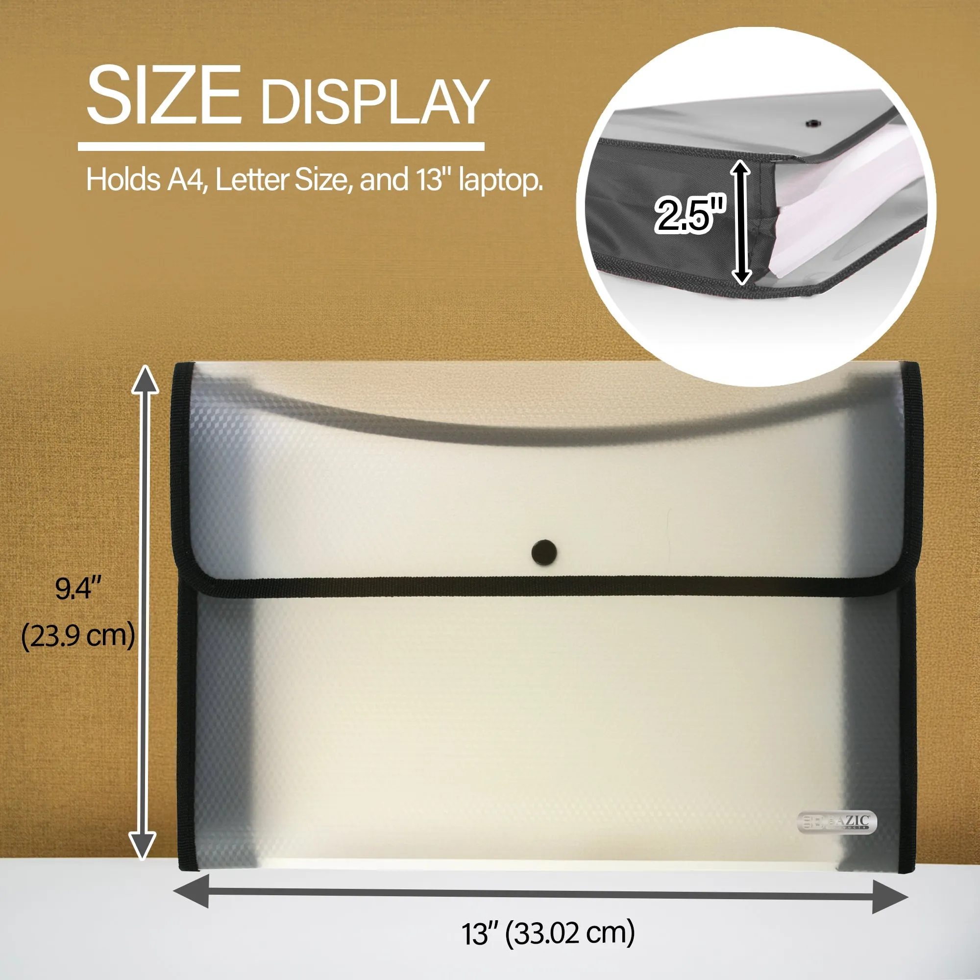 Document Holder A4/Letter Size w/ Square Flap