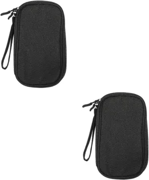 DOITOOL 2pcs Cable Case for Electronics Zipper Organizer Bag Portable Travel Accessory Case Storage Pouch for Earphones