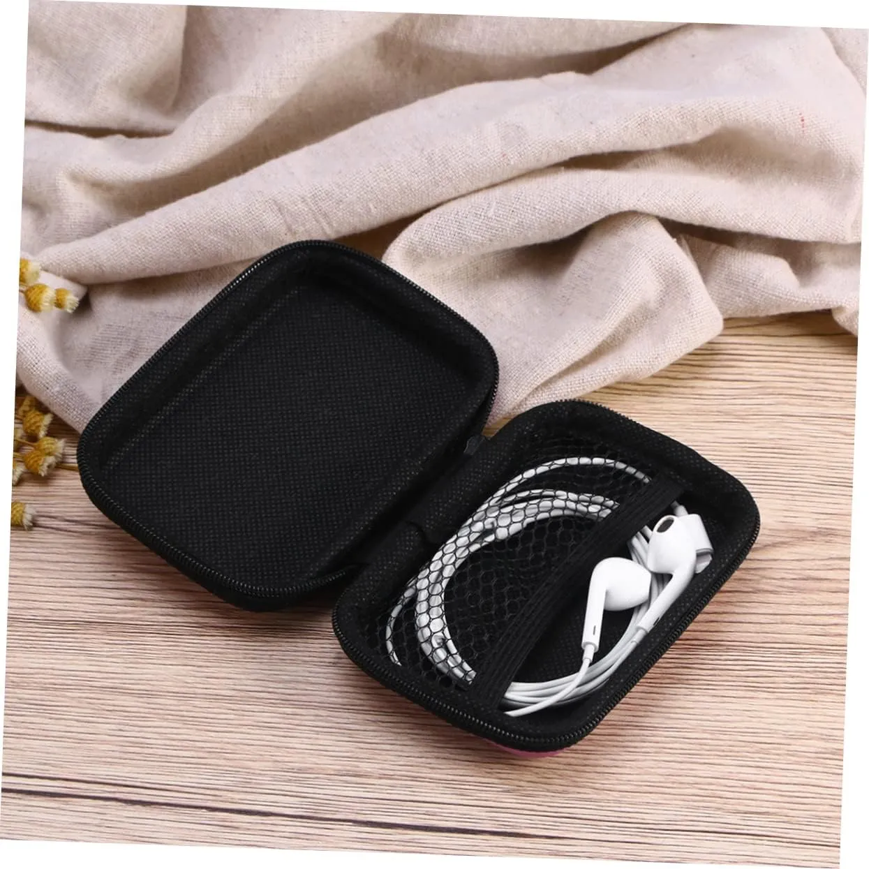 DOITOOL 3pcs Eva Earphone Case with Compact Storage Bag for Travel Business Outdoor
