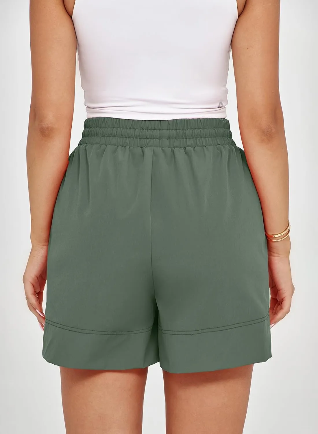 Dokotoo Womens Shorts Athletic Shorts for Women Quick Dry Gym Workout Summer Outfits Running Zipper Pocket High Waisted