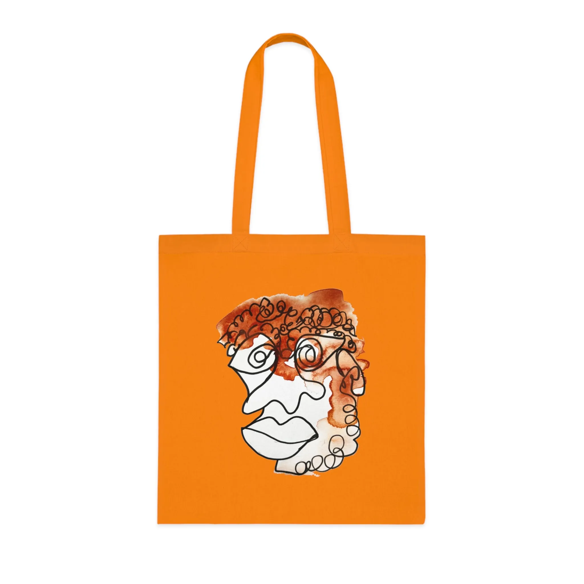 Doleful - Versatile 100% Cotton Tote: Vibrant Colors, Light & Practical