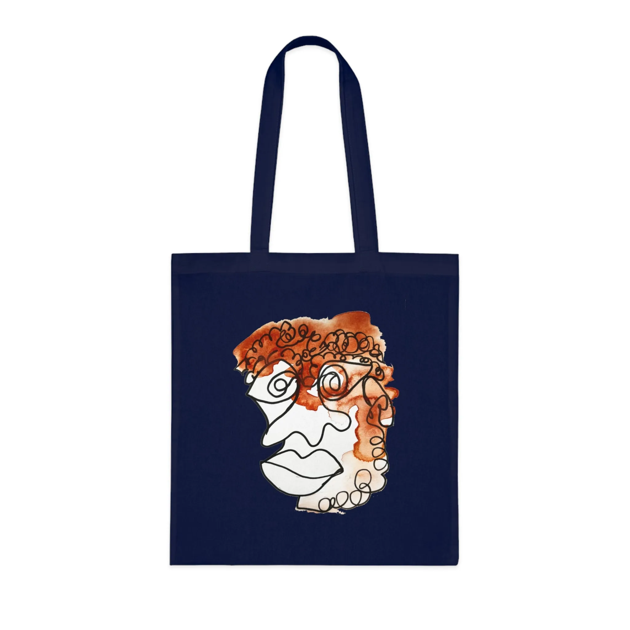 Doleful - Versatile 100% Cotton Tote: Vibrant Colors, Light & Practical