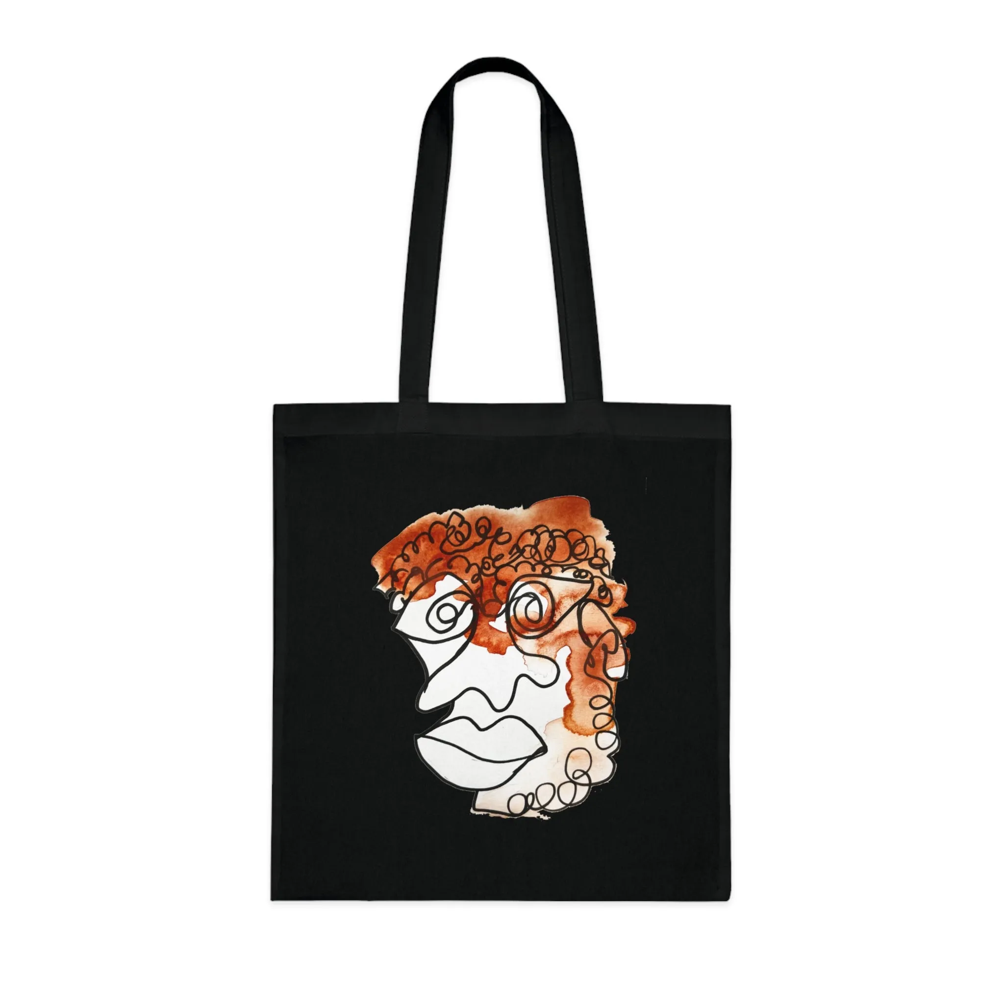 Doleful - Versatile 100% Cotton Tote: Vibrant Colors, Light & Practical