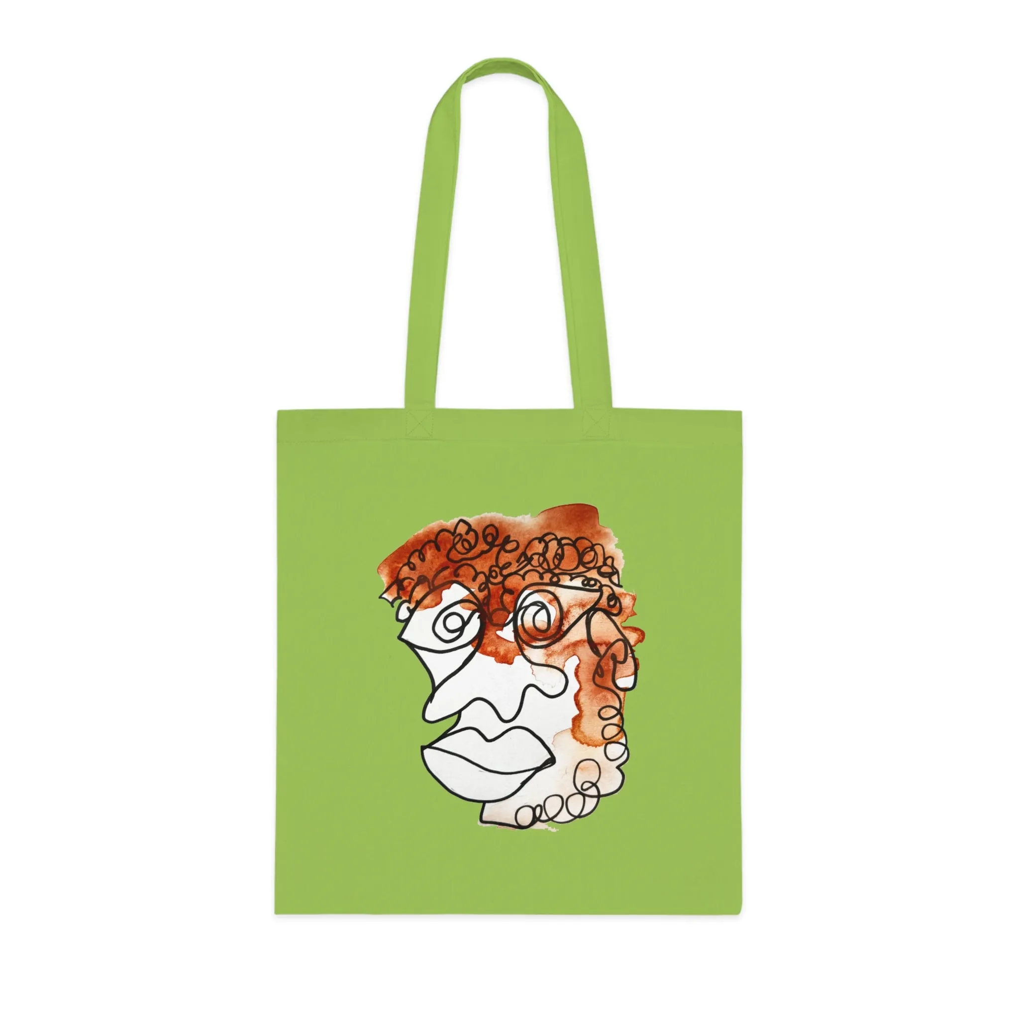 Doleful - Versatile 100% Cotton Tote: Vibrant Colors, Light & Practical