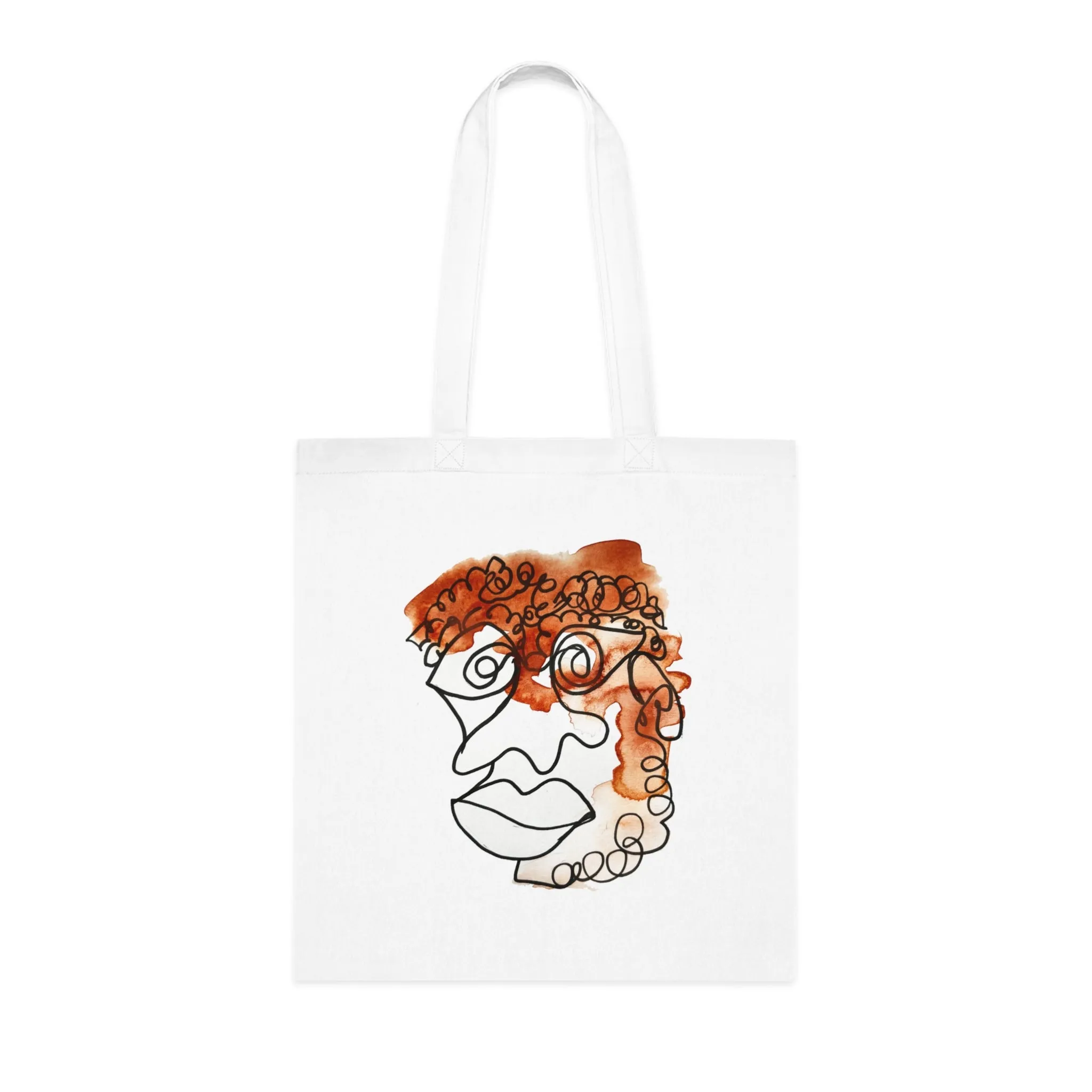 Doleful - Versatile 100% Cotton Tote: Vibrant Colors, Light & Practical