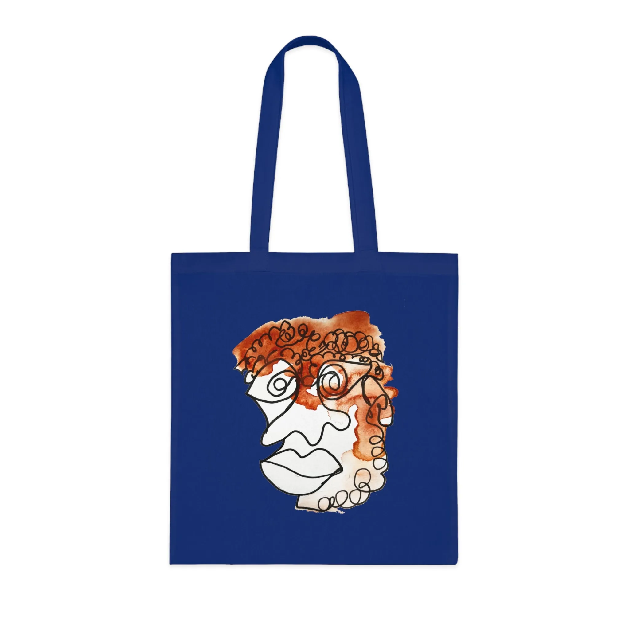 Doleful - Versatile 100% Cotton Tote: Vibrant Colors, Light & Practical
