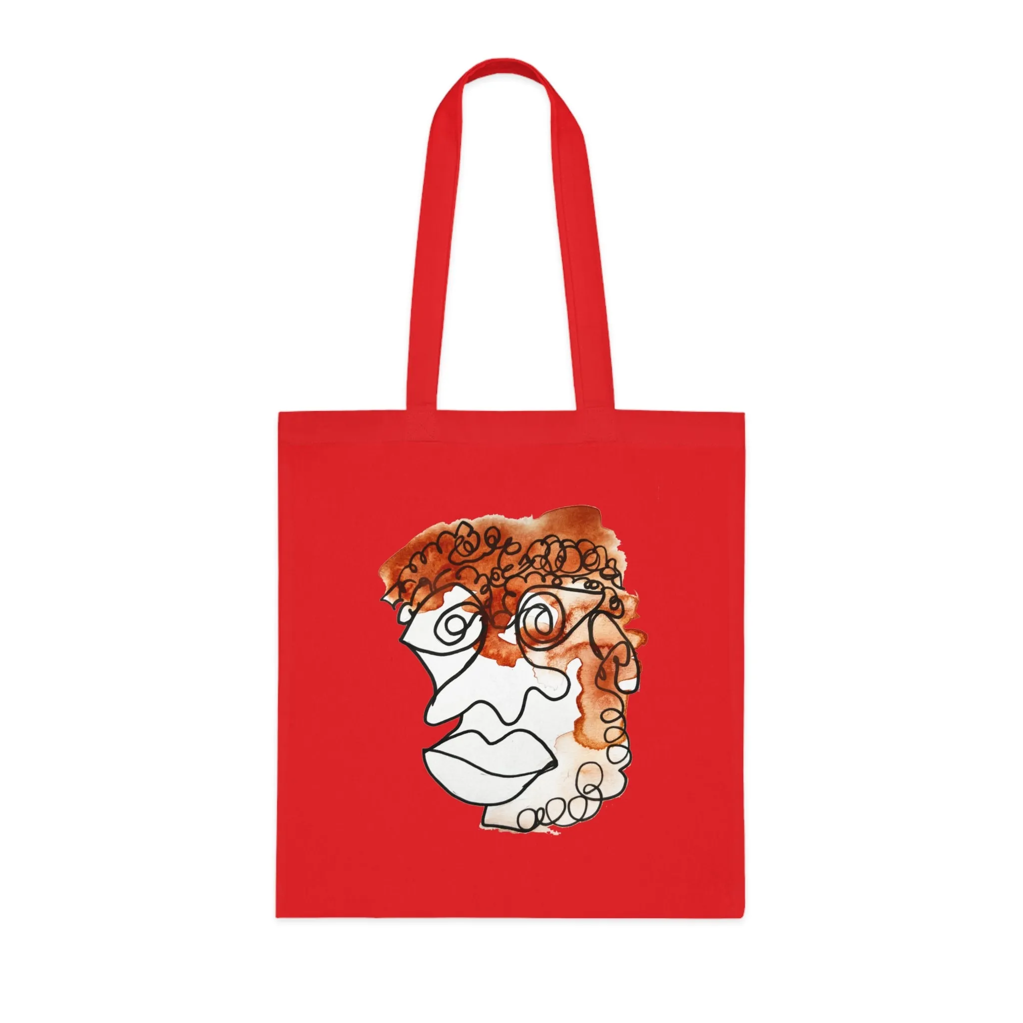 Doleful - Versatile 100% Cotton Tote: Vibrant Colors, Light & Practical