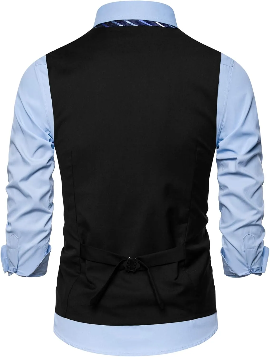 DONGD Mens Formal Suit Vest Business Dress Vest for Suit or Tuxedo