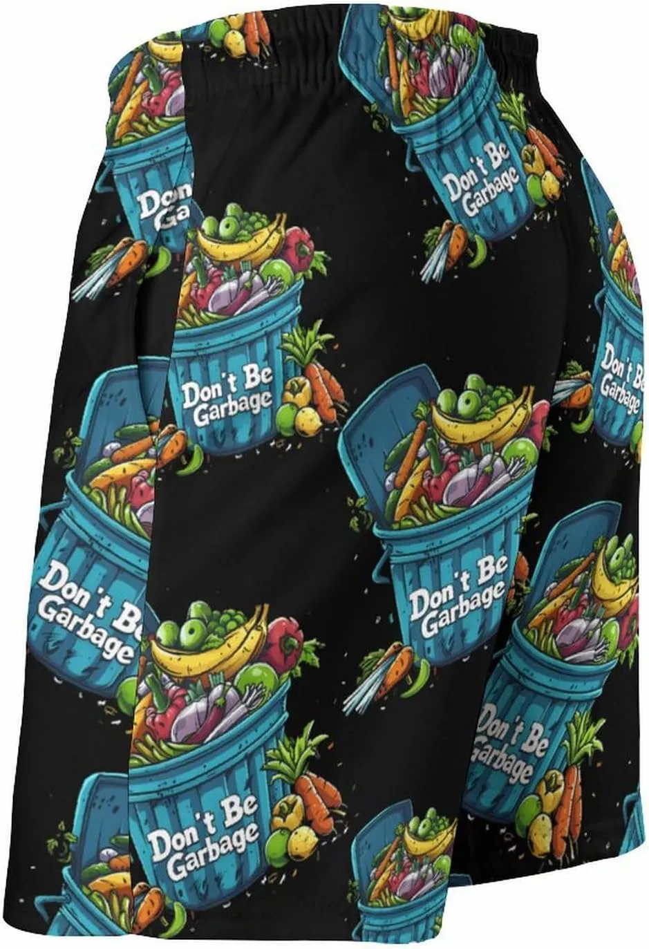 Don't Be Garbage Mens Swim Trunks Beach Shorts Quick Dry Bathing Suits and Mesh Lining