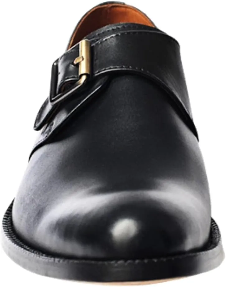 Dress Shoes for Men | Genuine Leather Single Monkstrap Plain Toe Design Business Casual Shoes Men