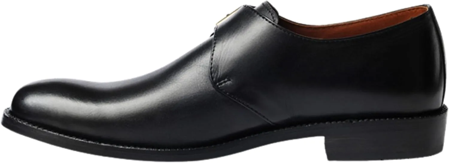 Dress Shoes for Men | Genuine Leather Single Monkstrap Plain Toe Design Business Casual Shoes Men