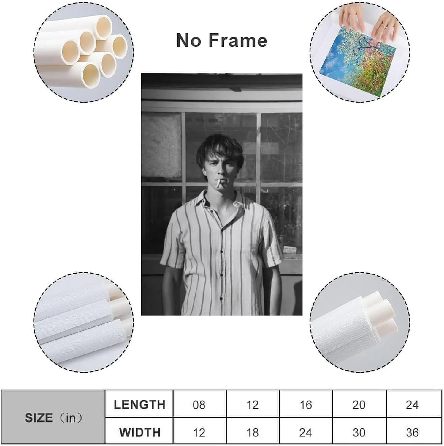 Drew Starkey Actor Poster 5 Living Room Printing Oil Painting Interior Decoration Poster 12x18inch(30x45cm) Unframe-style
