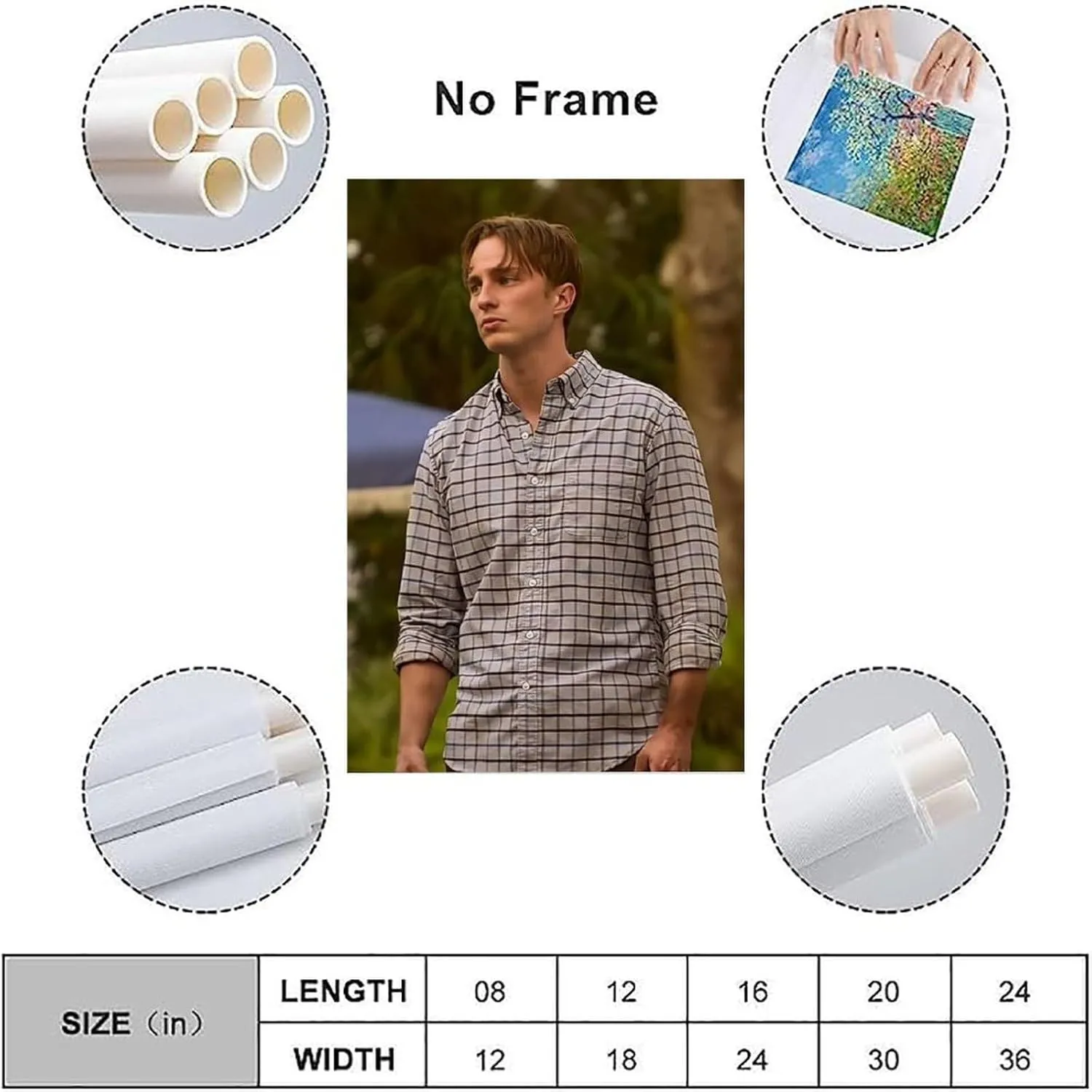 Drew Starkey Poster Actor Superstar Art Canvas Painting Decor Wall Print Photo Gifts Home Modern Decoratives 12x18inch(30x45cm)