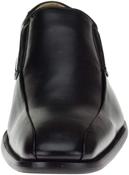 DTI Men's Business Loafers Dress Shoe Faux Vegan Leather TR6905-37 Slip-on Black